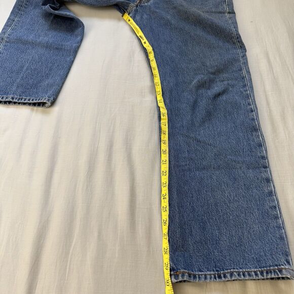 Levi's 501 Jeans Size 36 X 30 Straight Leg Medium Wash Button Fly Y2K 2000s - Picture 5 of 12
